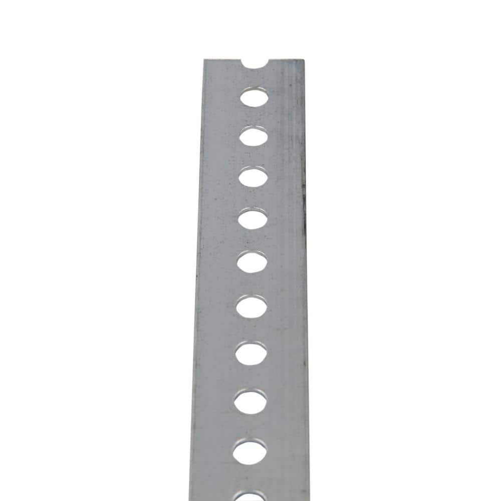 1-3/8 in. x 3 ft. – 16 Gauge Thick Zinc Plated Perforated Steel Flat Bar