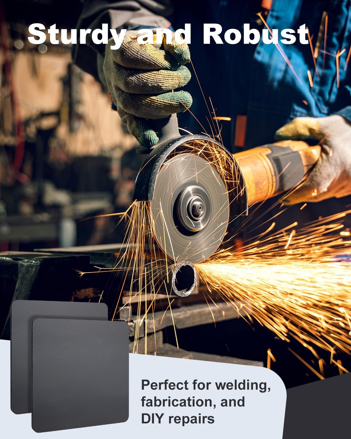 Hot Rolled Steel Plate 1/4” x 13” x 17” – A36 Weldable Metal Base Plate for S