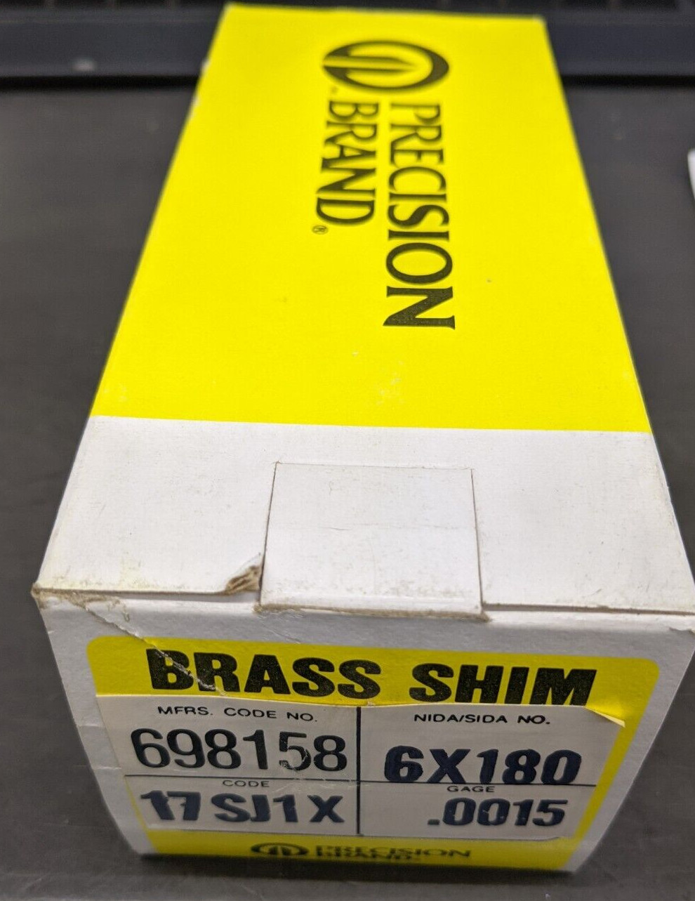 Precision Brass Shim Roll .0015 (.038mm) Gauge 6″ x 180″ 698158 (17SJ1X) USA