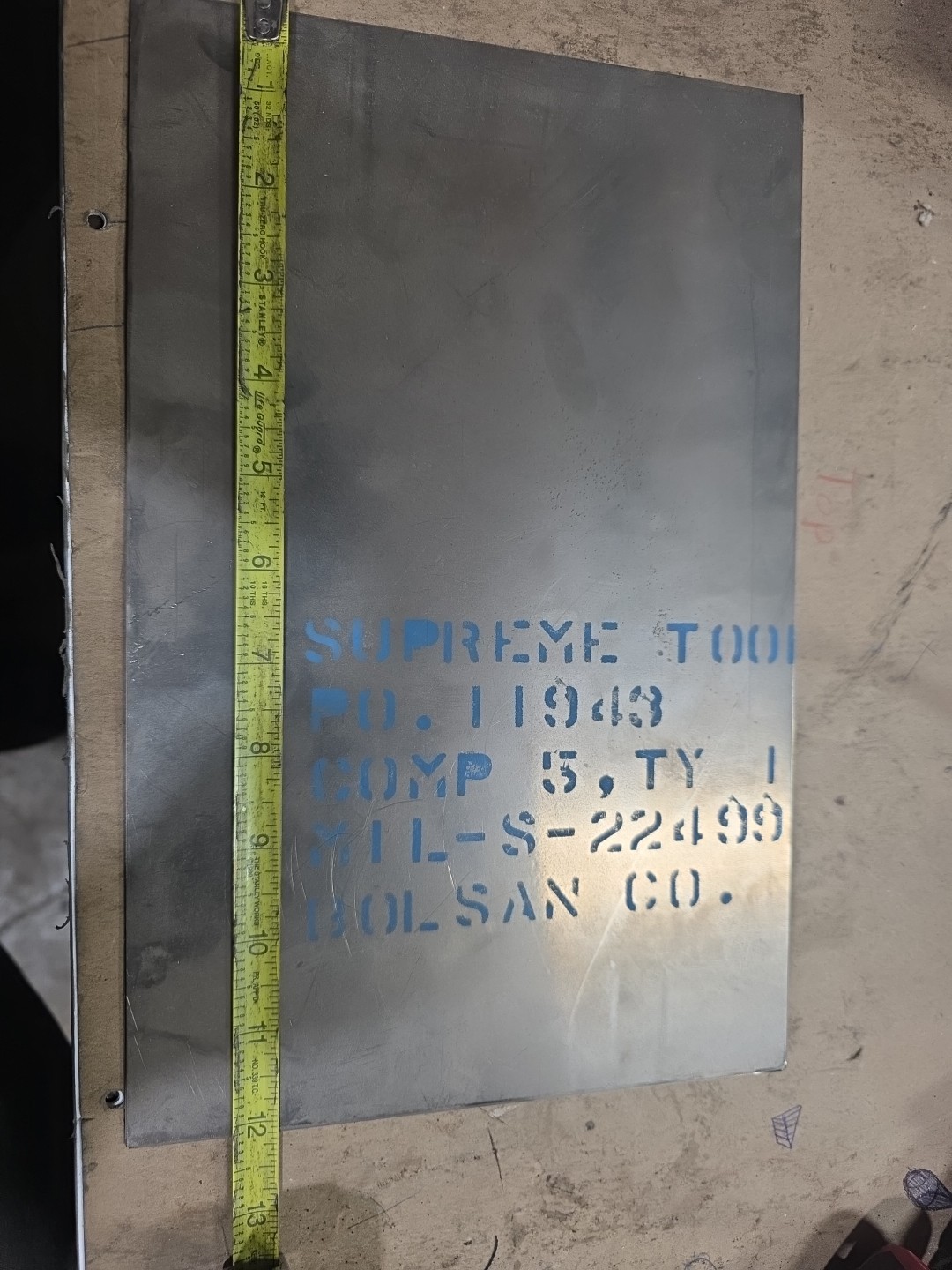 Titanium Laminated Shim Stock Plate MIL-S-22499 Comp 5 Type 1 Aerospace Surplus