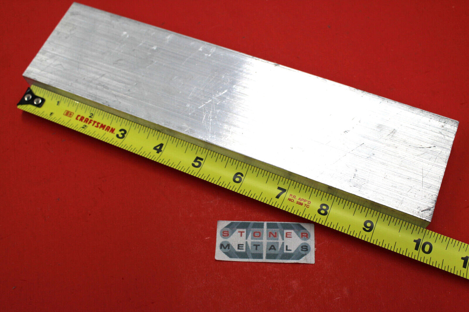 3/4″ X 2-1/2″ ALUMINUM 6061 FLAT BAR 10″ long T6 Solid Extruded Mill Stock New