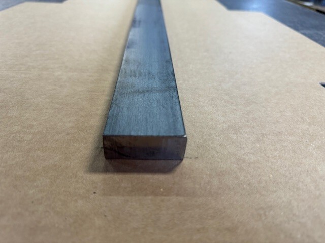 1″ x 2″ Steel Flat Bar x 10″ Long, A36 Steel, Hot Rolled, Mild Steel,