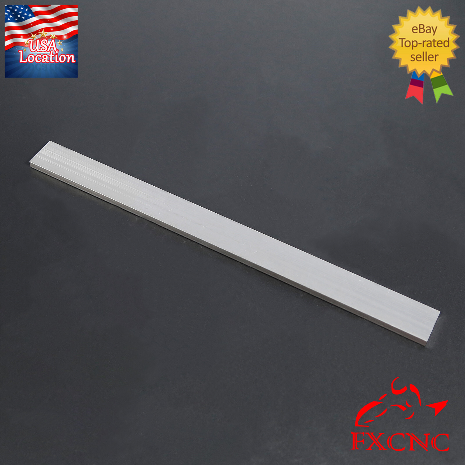 2pcs T6061 Aluminum Flat Plate Sheet Flat Length 300mm Width 25mm Thickness 6mm