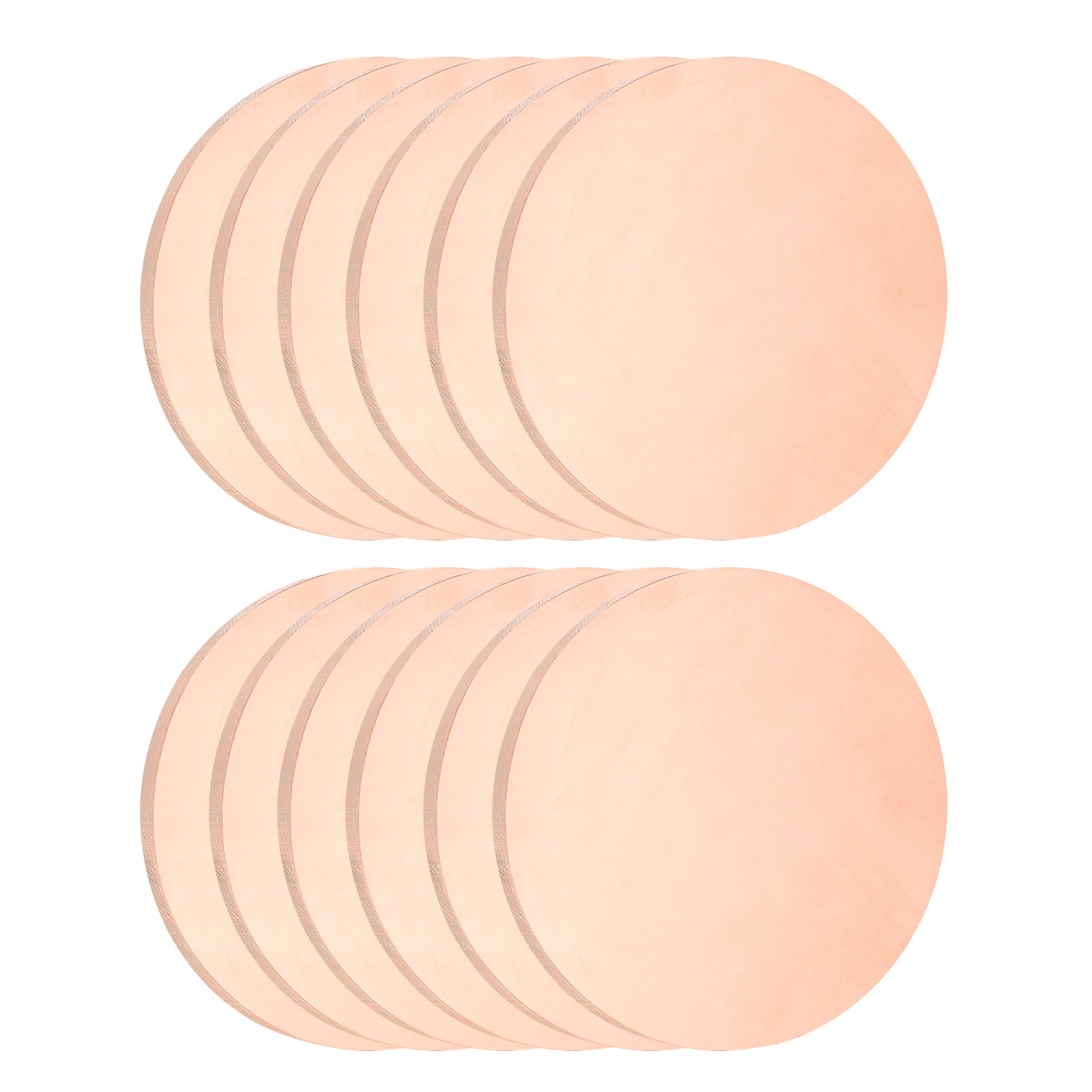 12Pcs Copper Round Plate, 0.02″ Thick 1″ Dia C1100 Pure Copper Sheet