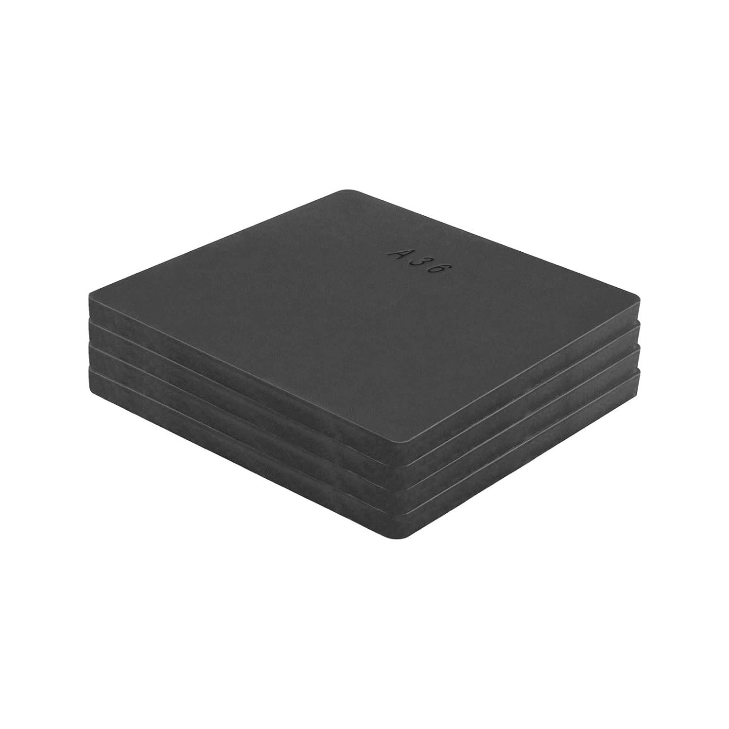 4-Pack A36 Hot Rolled Steel Plates, 3×3 inches, Perfect for Welding Projects