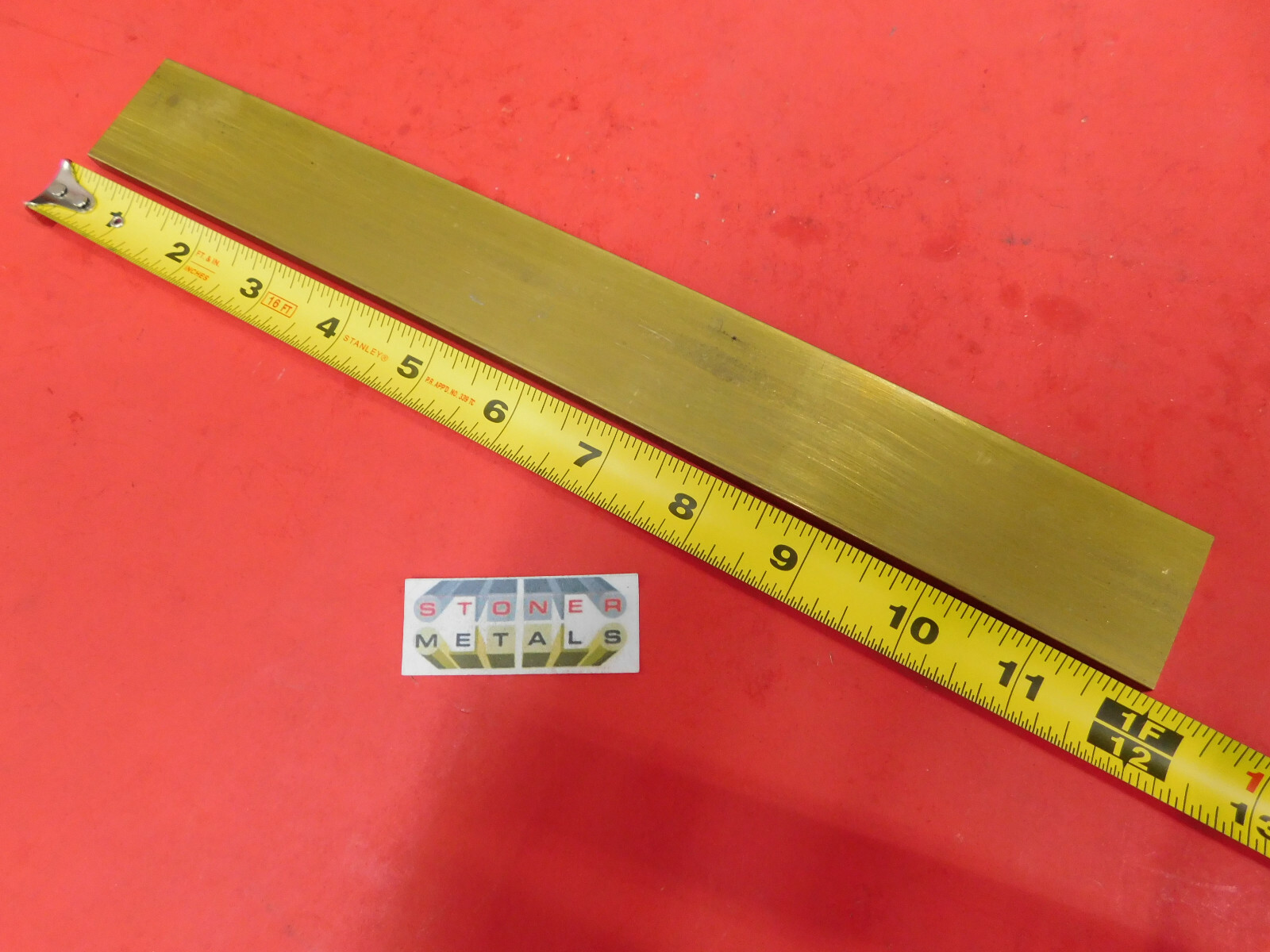 1/8″ x 1-1/2″ C360 BRASS FLAT BAR 12″ long Solid .125″ Mill Bar Stock H02 New