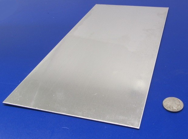 1100 Aluminum Sheet (1/2 Hard- H14) .090″ Thick x 6.0″ Wide x 12.0″