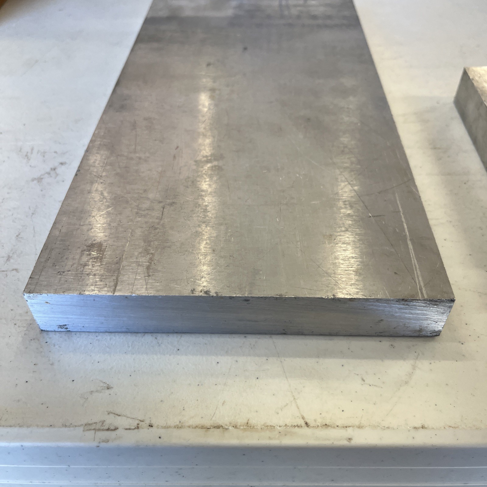 1″ thick Aluminum Lot Of (2). 6 7/8 “X 13 1/8 “X 1” And 4 1/8”x6 1/2”x 1”.