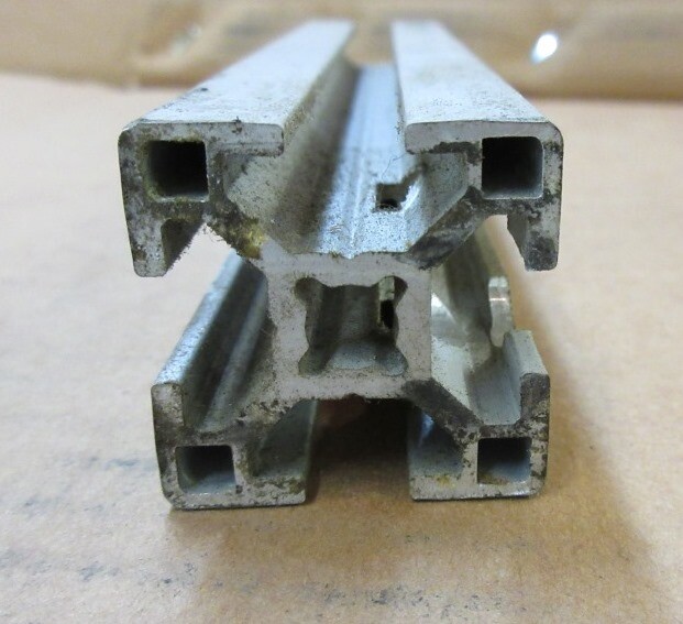 80/20 T-SLOT 30-3030 ALUMINUM EXTRUSION 30 X 30 MM, 14-1/8″ (358.78 MM) LOT OF 2