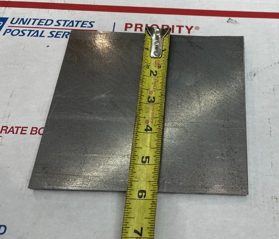3/8 x 5-3/4 x 6-1/2 inch steel plate 5-3/4” x 6-1/2” A36 Hot Roll 375″ Thick