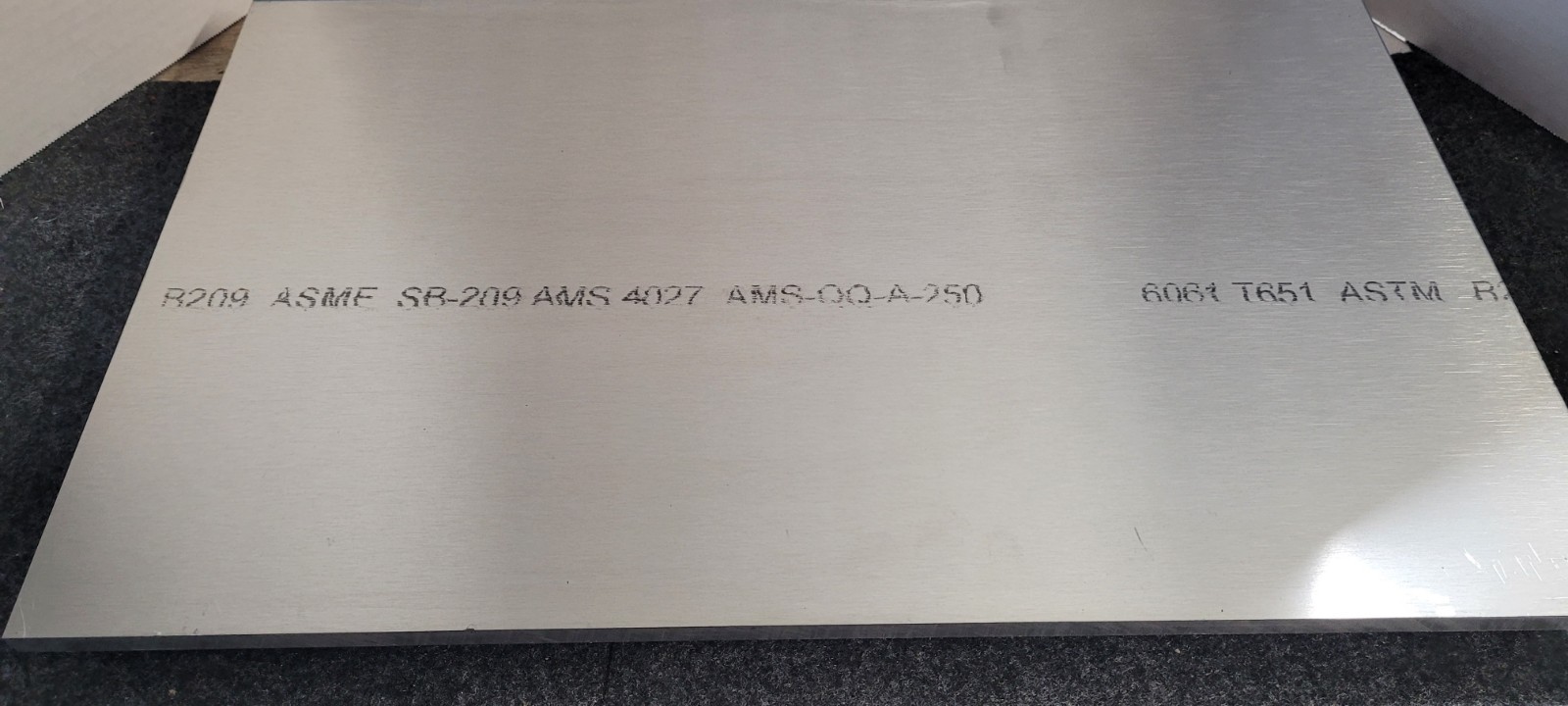 3/8″ (.375) 6061-T651 Commercial Grade Aluminum Plate 11″ X 18 3/16″