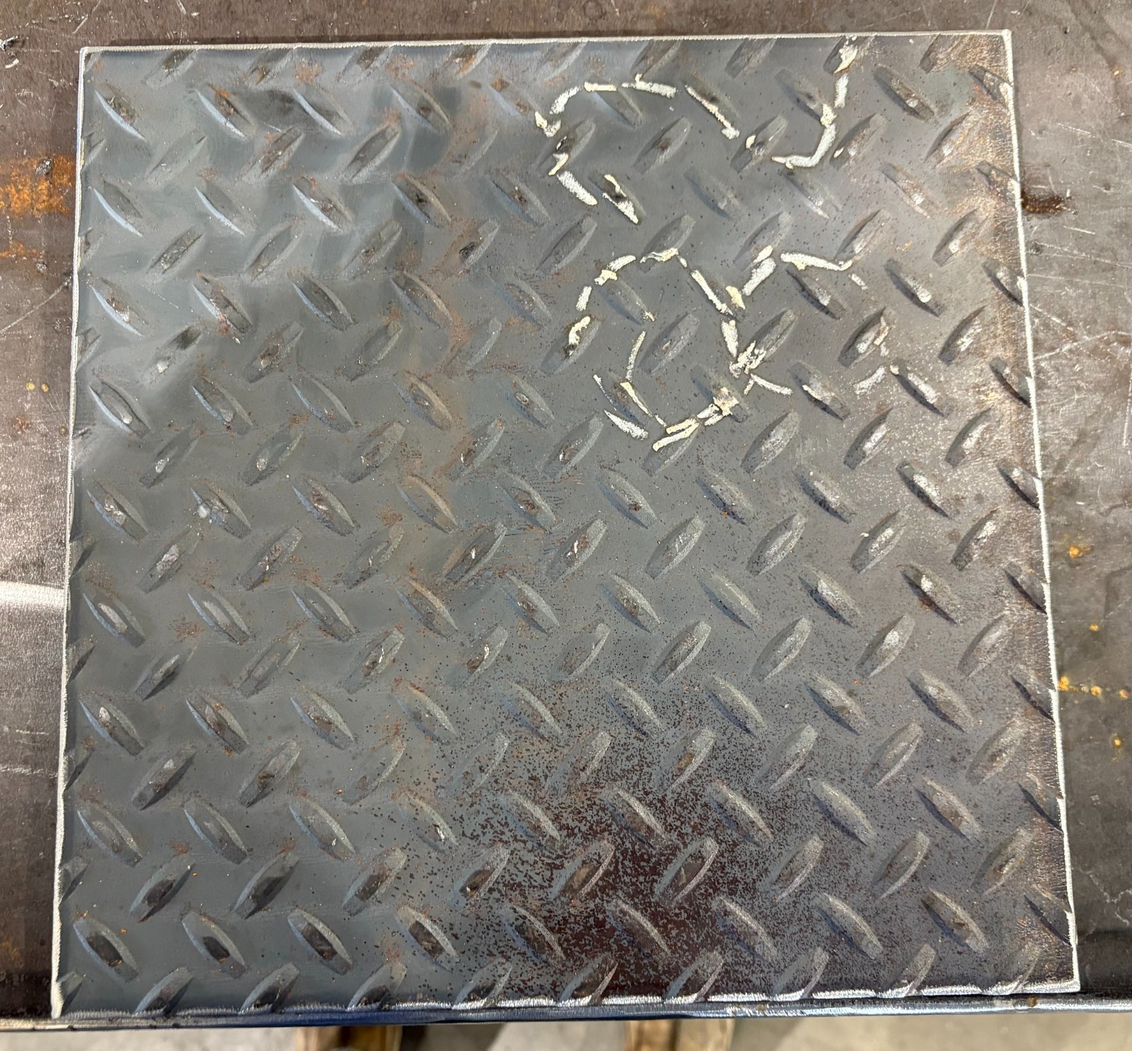 3/16″ Steel Tread Plate 12″ x 12″