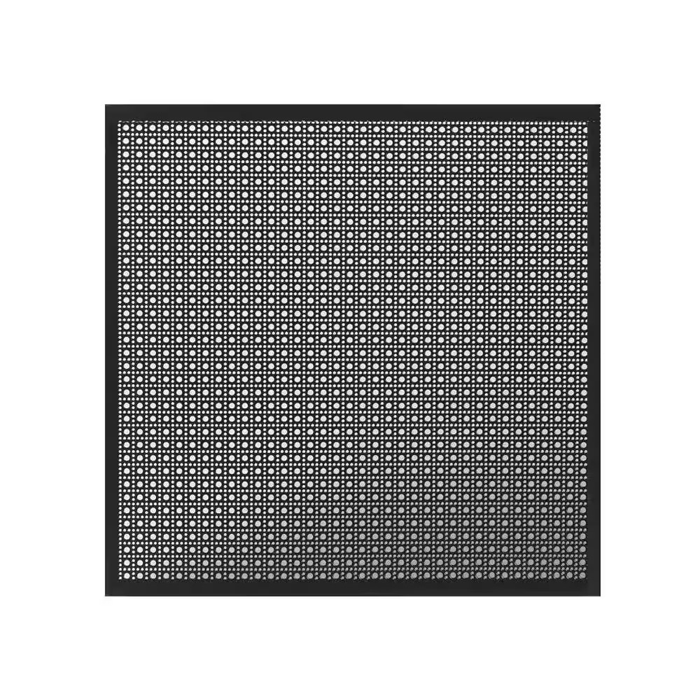 Aluminum Sheet 24 in x 36 in Indoor Outdoor Black Perforated Corrosion Resistant