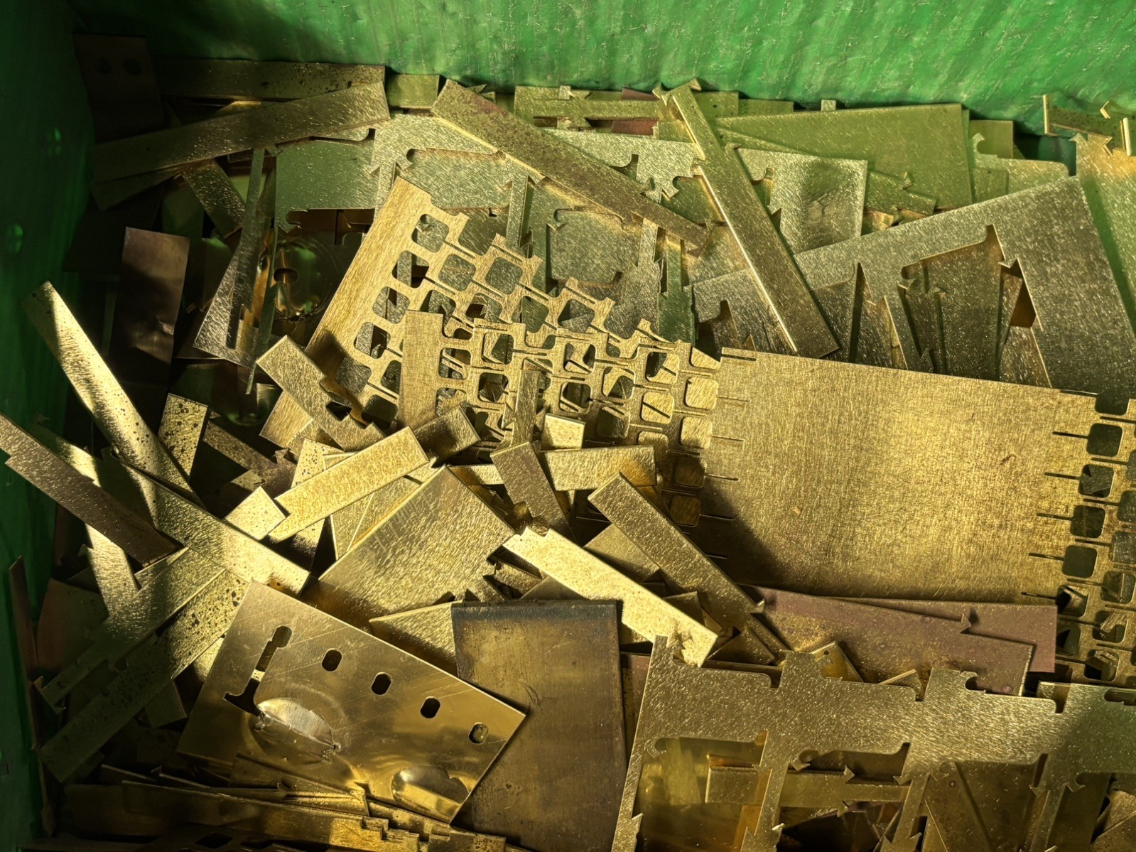 Brass Scrap – 10 Pounds Of Brass Sheet Metal Scrap