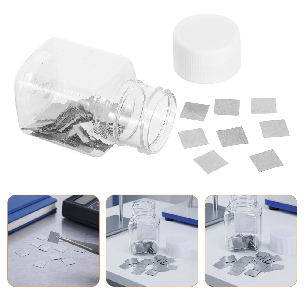 100pcs Zinc Anode Sheets, 0.39″x0.39″ Pure Zinc Electrodes for Physics Teaching