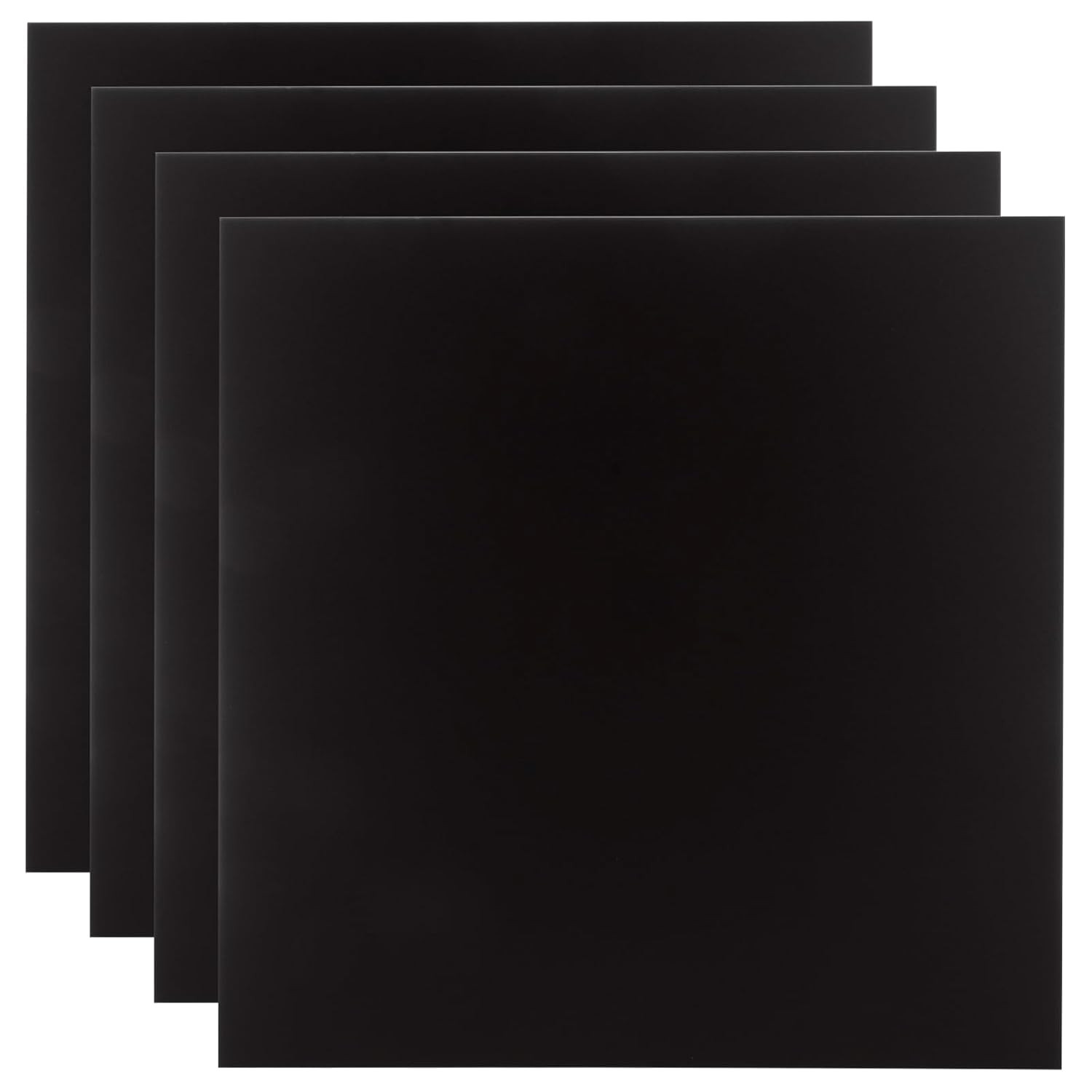 4PCS 12 X 12 X 1/32 (0.04”) Inch Anodized Aluminum Sheet, Black Aluminum Engr…