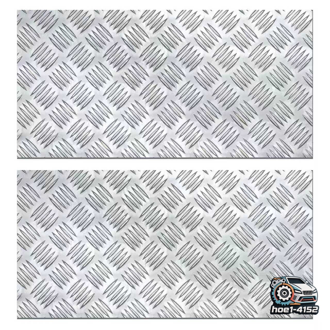 2Pcs Anti-Rust Aluminum Diamond Sheet 254x508mm Camper Trailer Parts