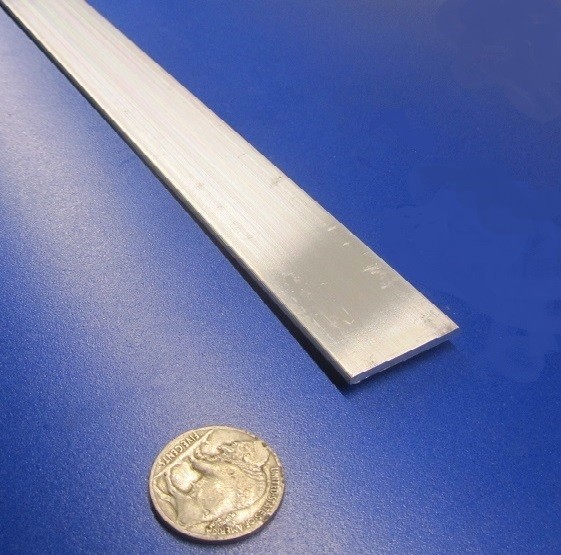 6061 T6 Aluminum Bar, 3/32″ (.093″) Thick x 1.0″ Wide x 36″ Length, 4 Units