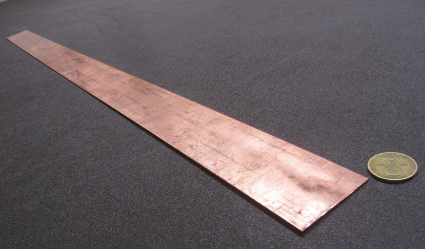 110 Copper Bar H02 .050″ Thick x 2.0″ Wide x 36.0″ Length