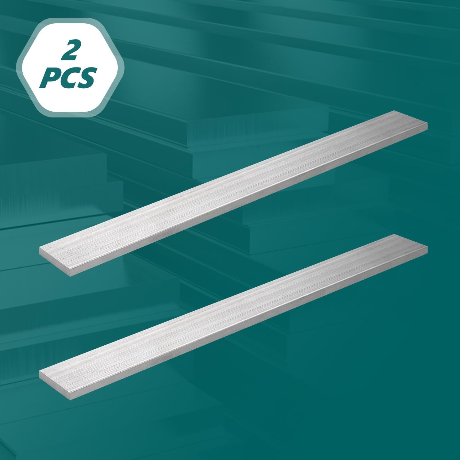 2Pcs Square Aluminum Flat Bar, 1/4″ Thickness x 0.6″ Width x 12″ Length 6061 …