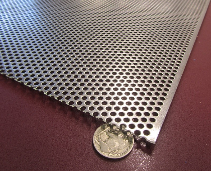 Perforated Straggered Steel Sheet .060″ Thick x 36″ x 40″, .140″ Hole Dia.