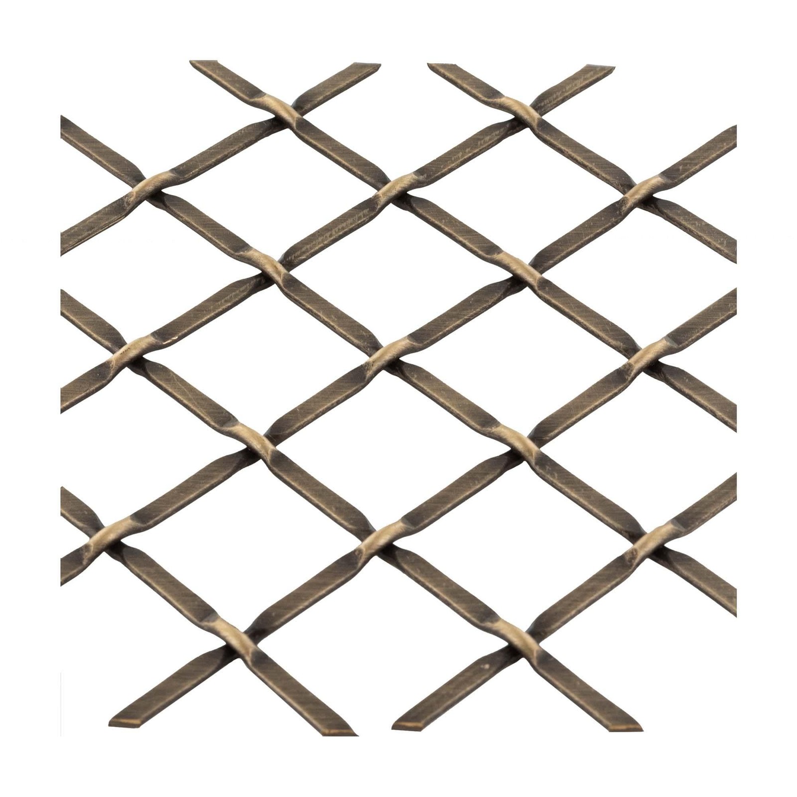 Architectural Products by Outwater 18in x 24in Round Press Crimp | Antique Brass