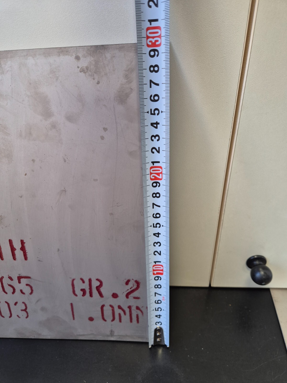 American Titanium Plate Sheet 1mm x 300mm x 300mm Ti Titan Gr.2 ASTM B265