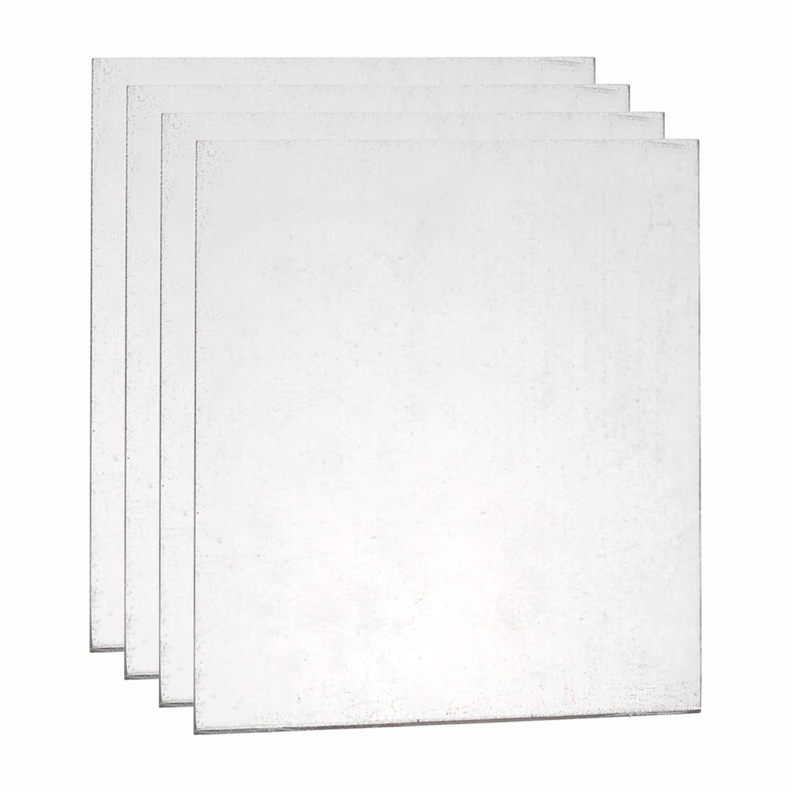 4 Pcs 5/64″ Hot Rolled Steel Sheets, 2″ x 2″ Steel Plate Base, Silver