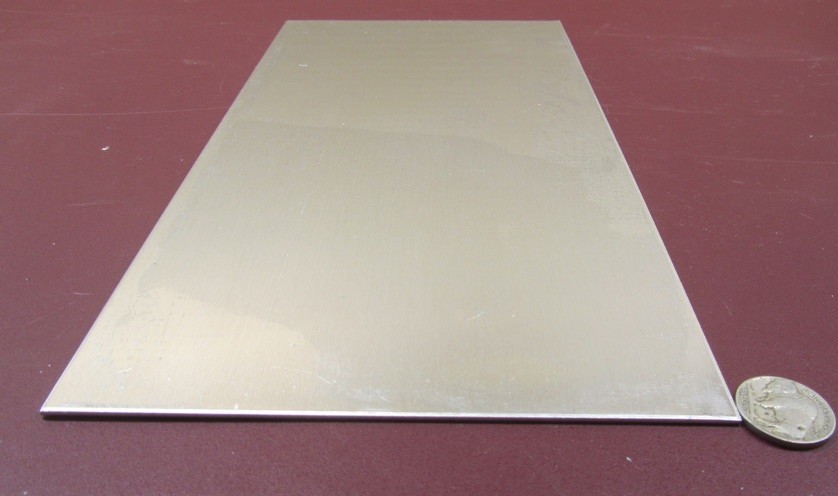 1100 Aluminum Sheet (1/2 Hard- H14) .090″ Thick x 6.0″ Wide x 12.0″
