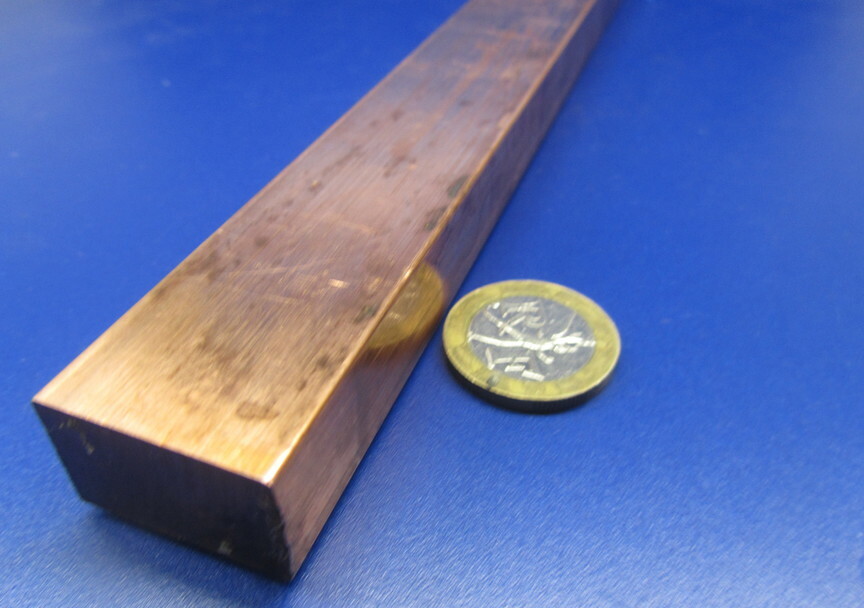 182 Copper Bar 5/8″ Thick x 1.0″ Wide x 3 Foot Length