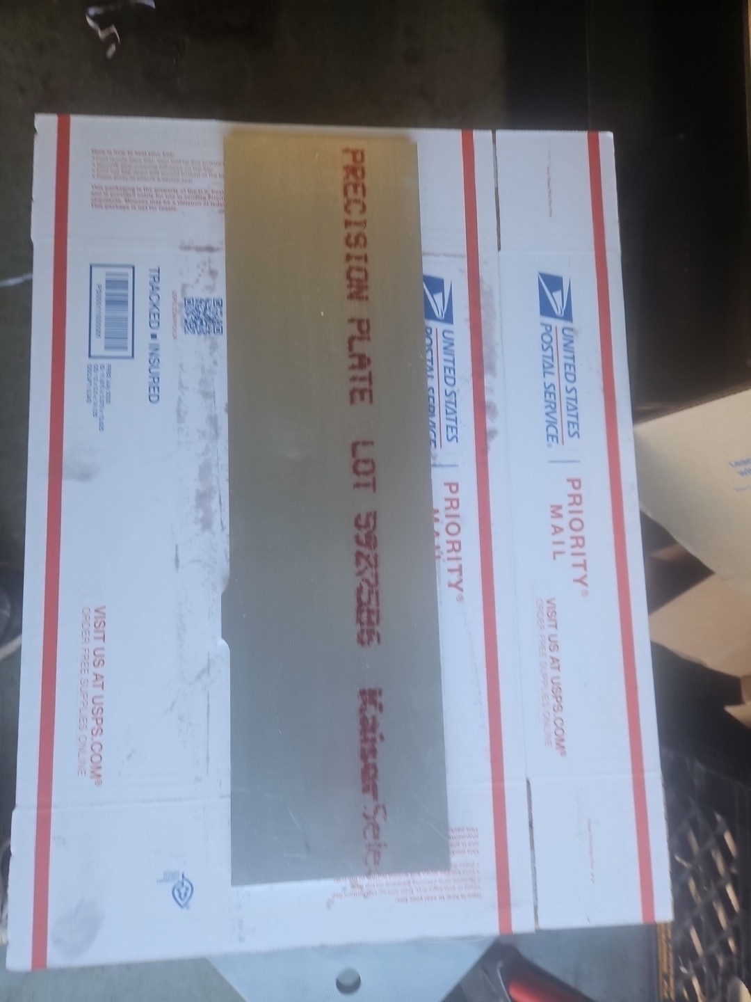 Kaiser aluminum plate 6061-T651 3/8″ X18-1/4″ x5″ Made In USA