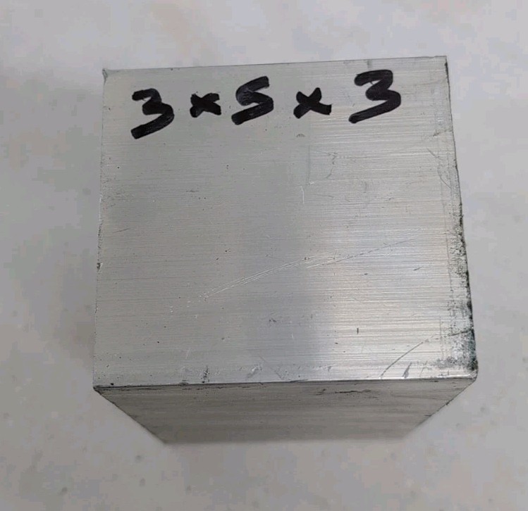 3 x 5 x 3 Aluminum Block Flat Bar Extruded 6061 Aluminium Barstock WE HAVE QTY