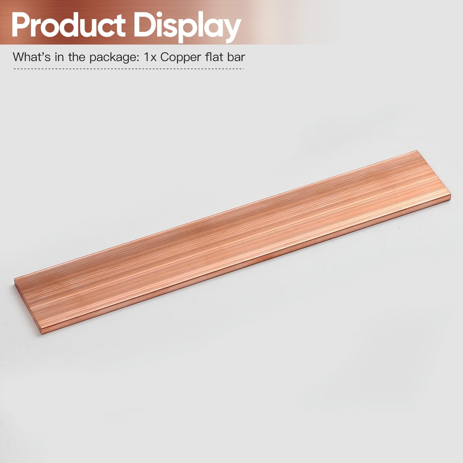 1/4x1x6 Inch C11 Solid Copper Flat Bar Stock 99.9 Metal Hardware Craft DIY