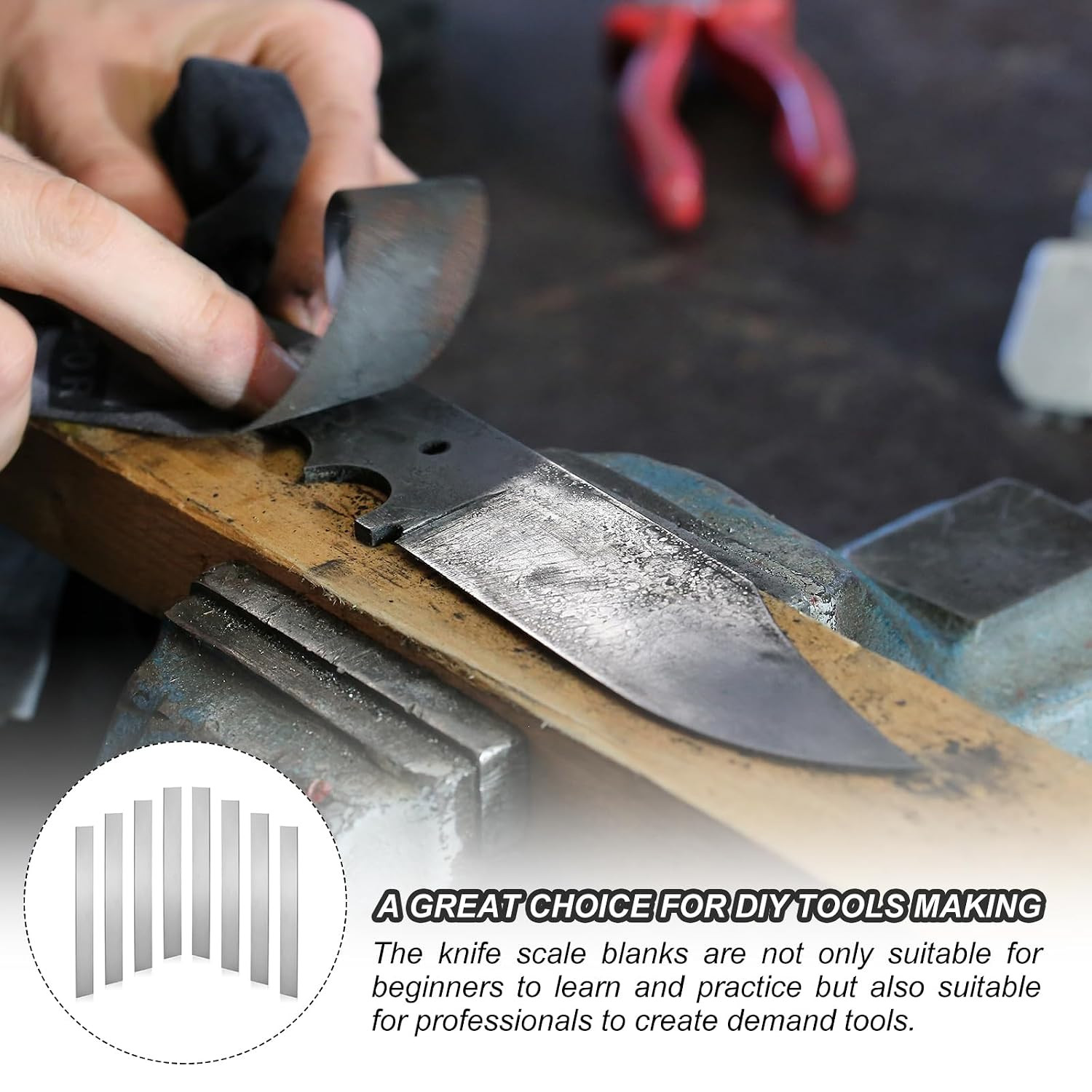 15N20 Steel Flat Bar, 8 Pcs 12″ X 1 1/2″ X 1/8″ Knife Making Steel Iron