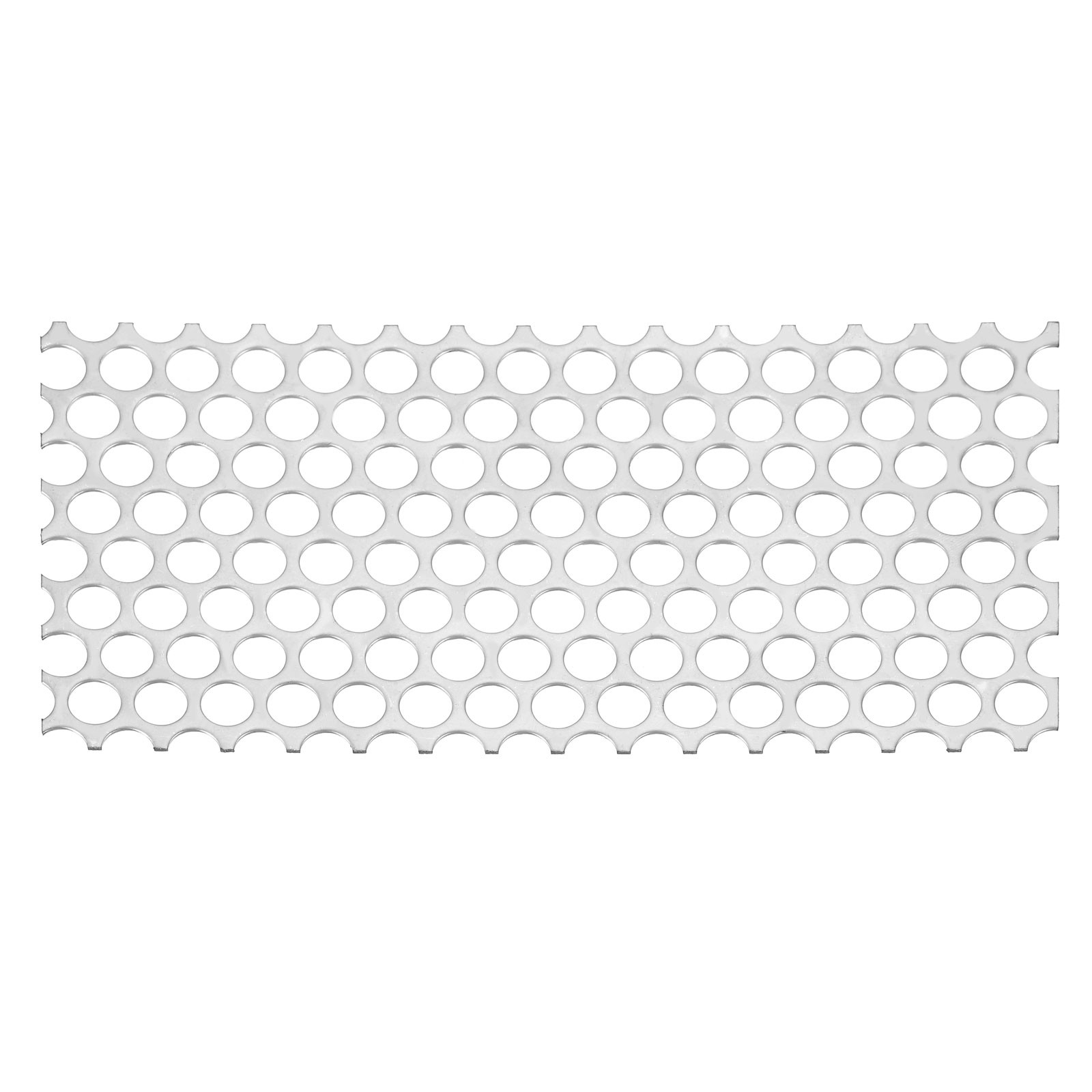 7.9″ x 3.9″ Perforated Metal Sheets, 19Ga 0.39″ Round Hole Mesh