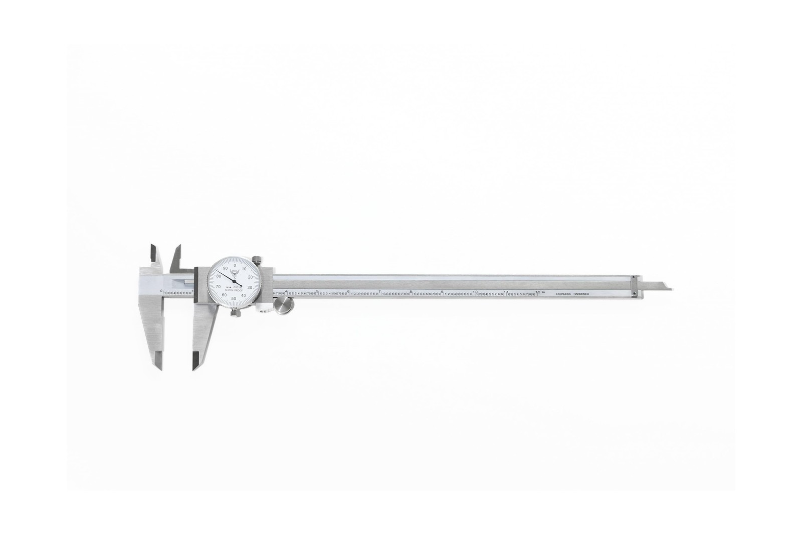 PEC Dial Caliper 0-12 Inch, Stainless Steel Precision Measuring Tool with Sho…