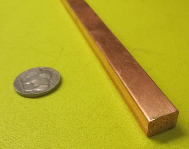 182 Copper Bar 3/8″ Thick x 1/2″ Wide x 3 Foot Length