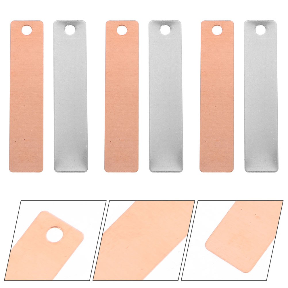 30 Pairs Copper Zinc Strips Reusable Electroplating Anode Sheets for Daily Use