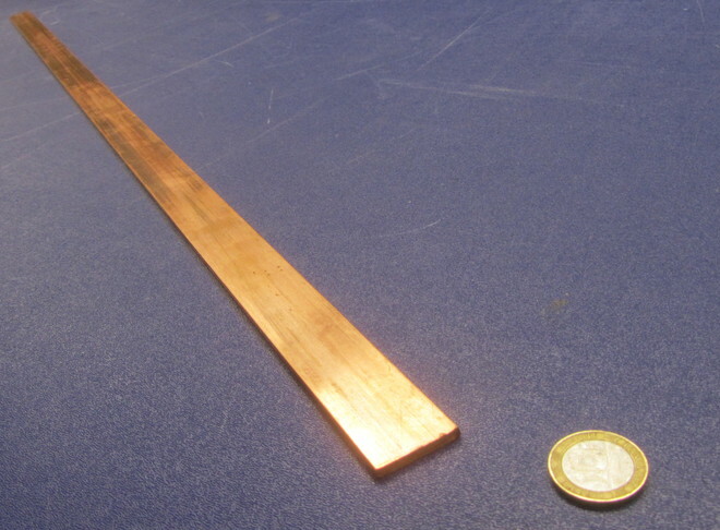 110 Copper Bar H02, 1/8″ Thick x 1.00″ Wide x 36 Inch Length