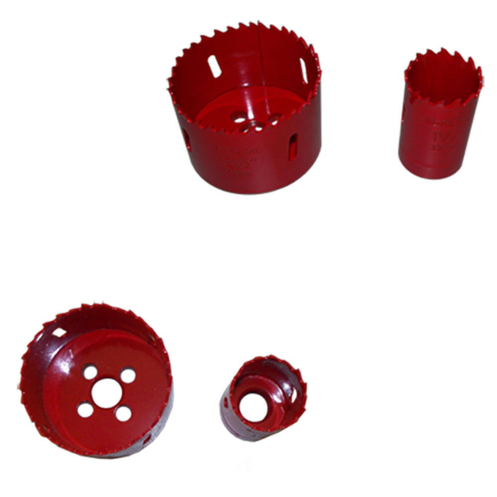 9 PCS Bi Metal Hole Saw Wood Metal Sheet Alloy Plastic Cutter 1-1/4 to 2-1/2″