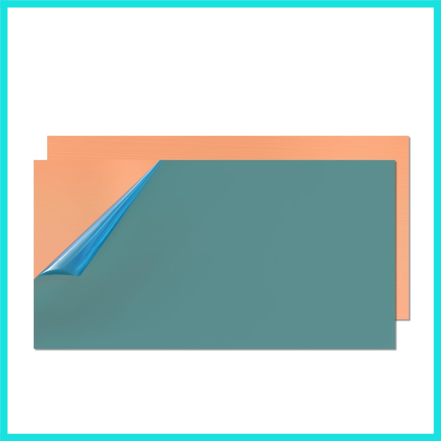 Copper Sheet Metal, 4″ x 8″ 20 Gauge 0.8mm Thick Copper Plate, 99.9% Pure Cop…
