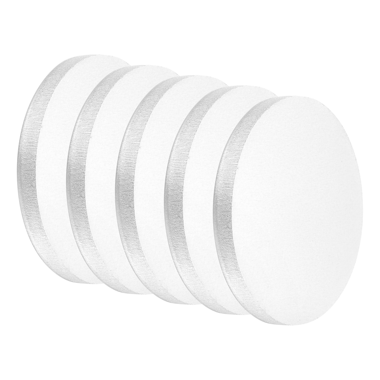 5Pcs Aluminum Disc 2″(50mm) Dia 0.2″(5mm) Thick Round 1060 Aluminum Sheets