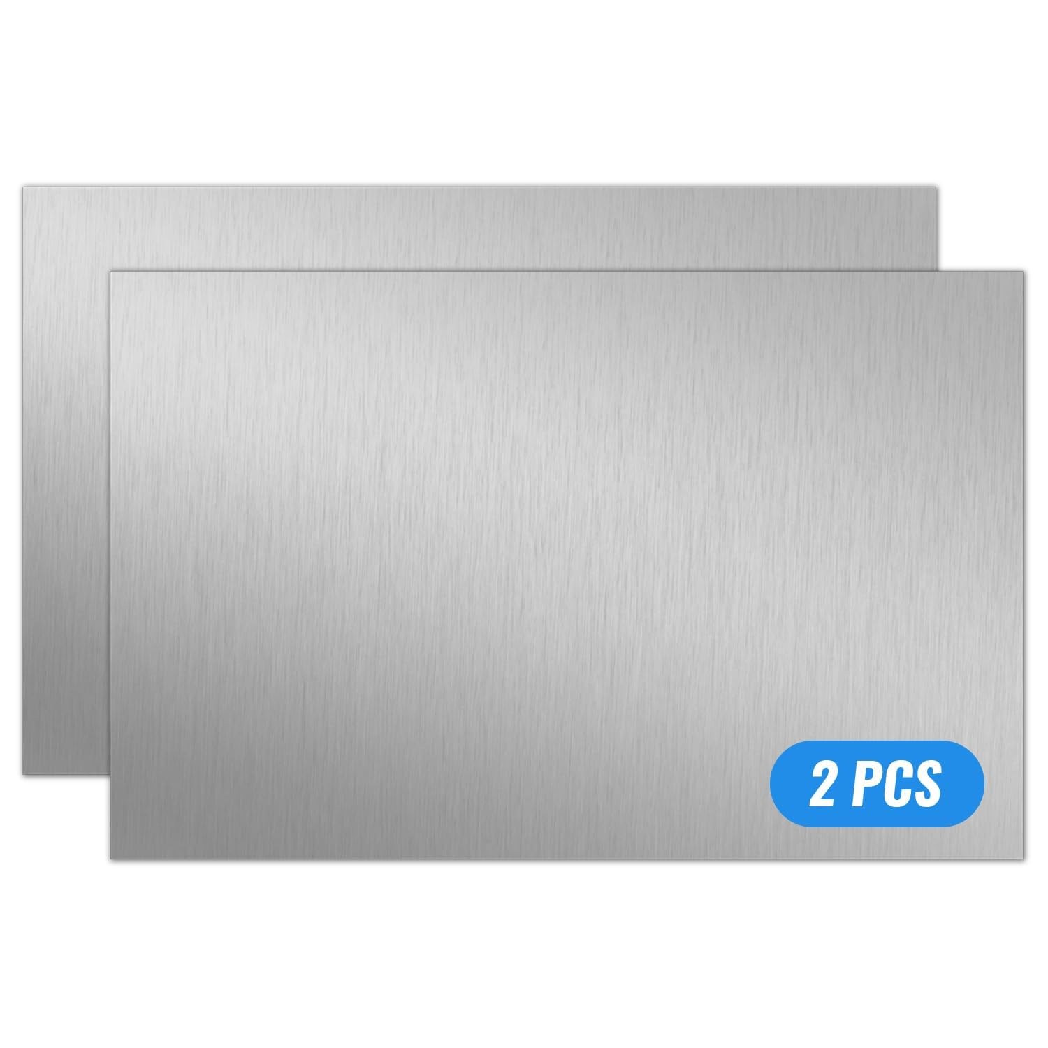 0.8Mm Stainless Steel Sheet 4X6 Inch, 430 Magnetic Stainless Steel Plate, 20 Gau