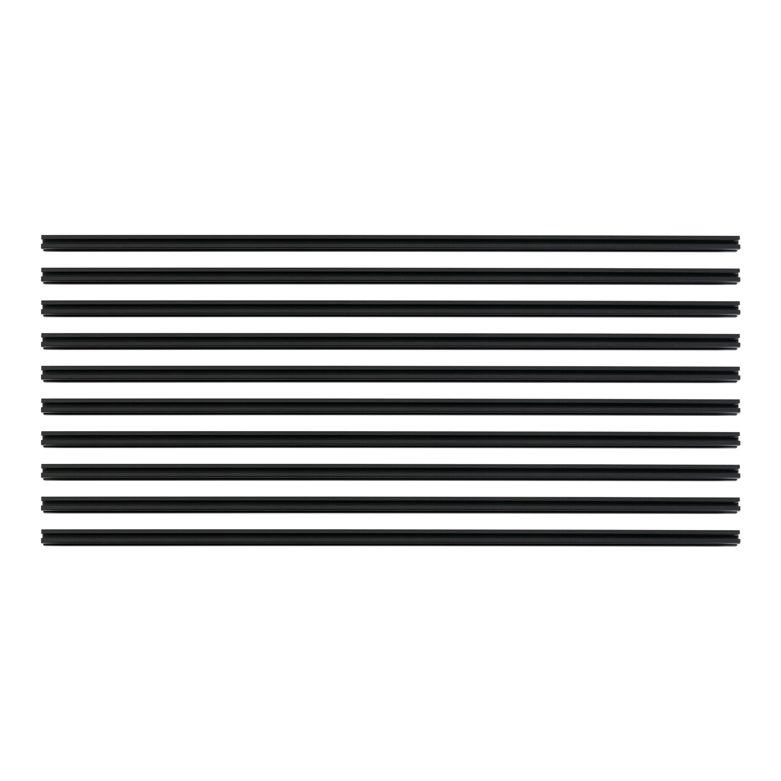 10Pcs 2020 T-Slot Aluminum Extrusion Kit Black For CNC 3D Printer 20*20*1000mm
