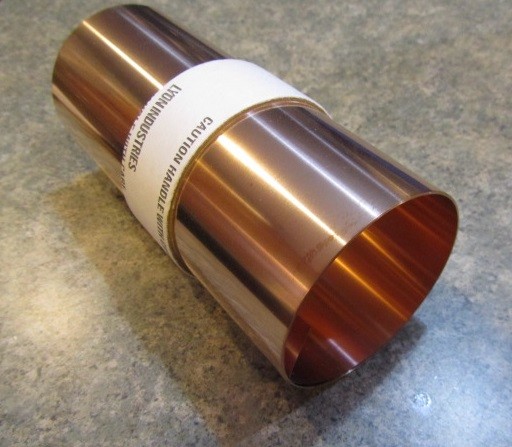 510 Bronze Shim .005″ (+/-0.0003″) x 6.0″ Wide x 50″ Length
