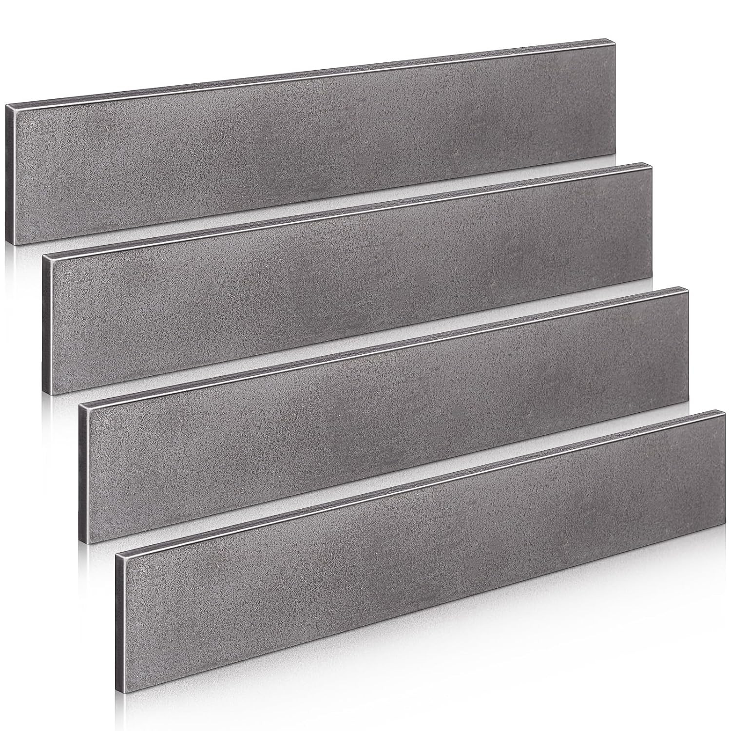 4 Pcs 2 x 1/4 x 12 Inch Steel Flat Bar Metal Stock Hot Rolled Steel Plate Solid
