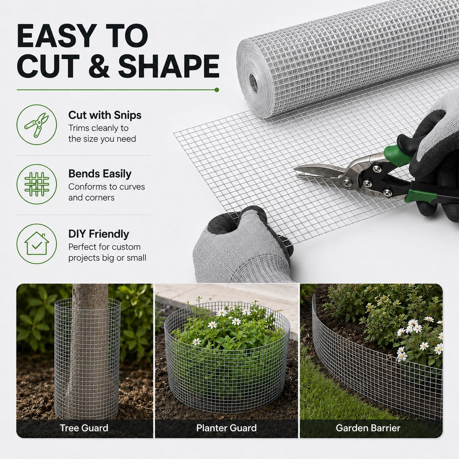 GoldPeak Hardware Cloth 1/4 inch Galvanized Wire Mesh 36” x 100′ 23 Gauge | …