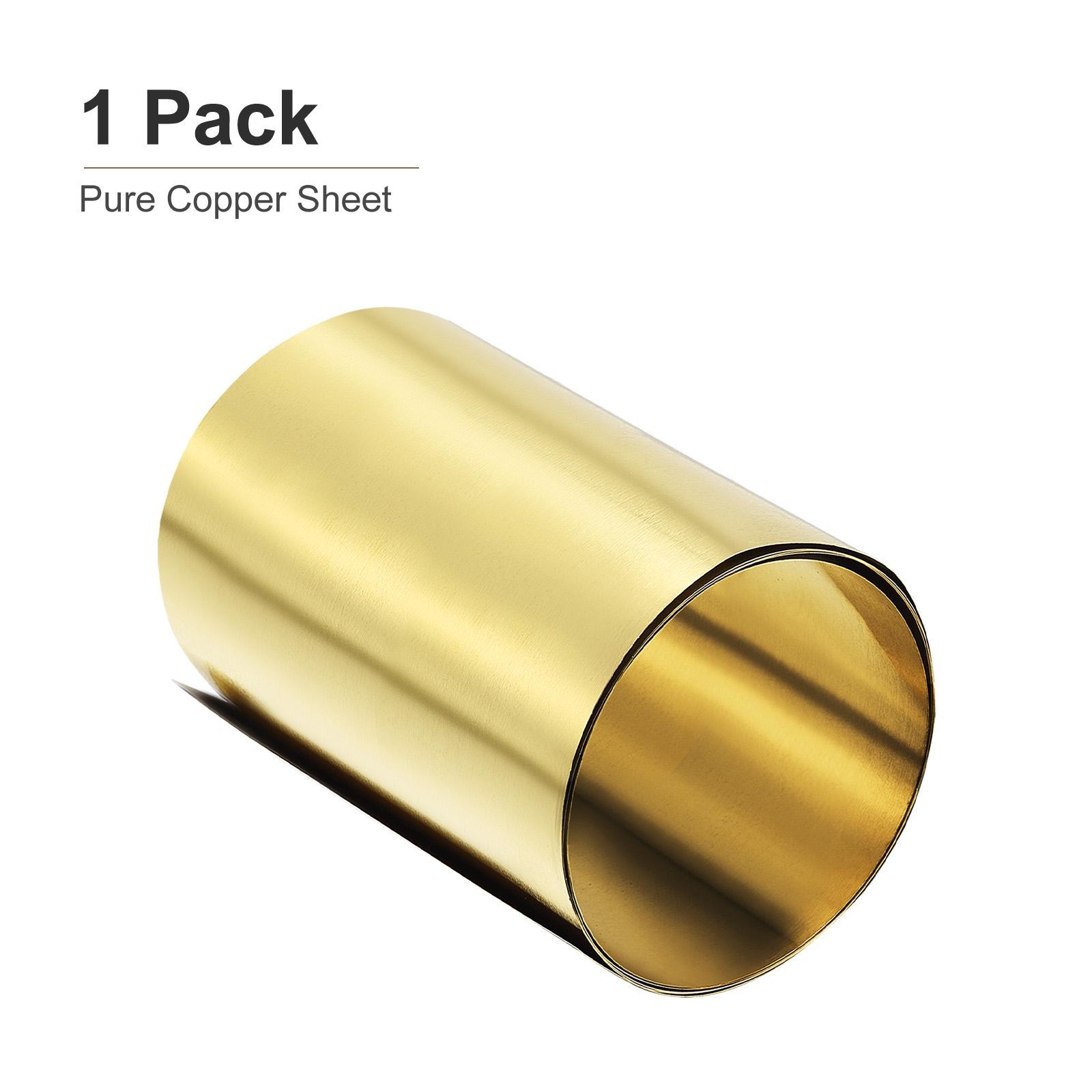 1000mm x 100mm x 0.1mm Brass Sheets Good for Making Machinery