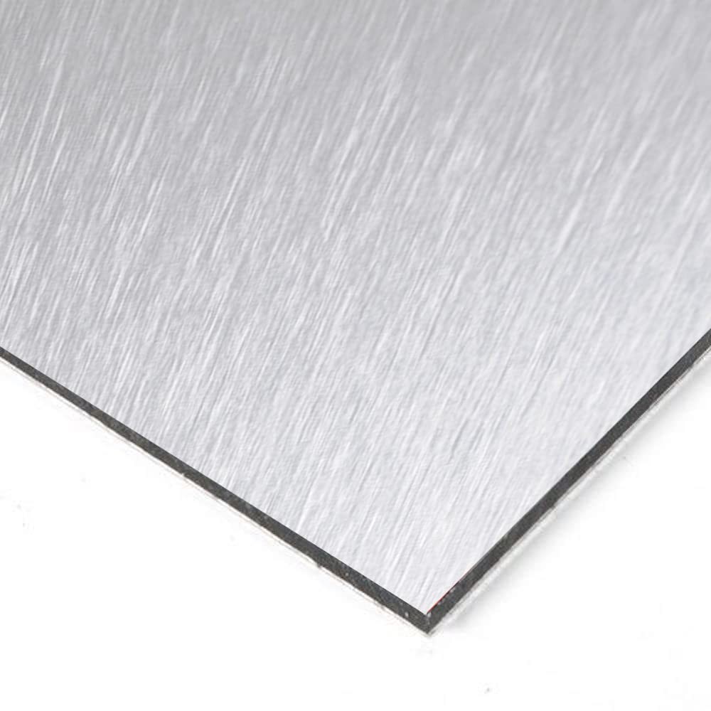Falken Design Aluminium Composite Panel Brushed Silver 24 in. x 60 in. x 1/4 in.
