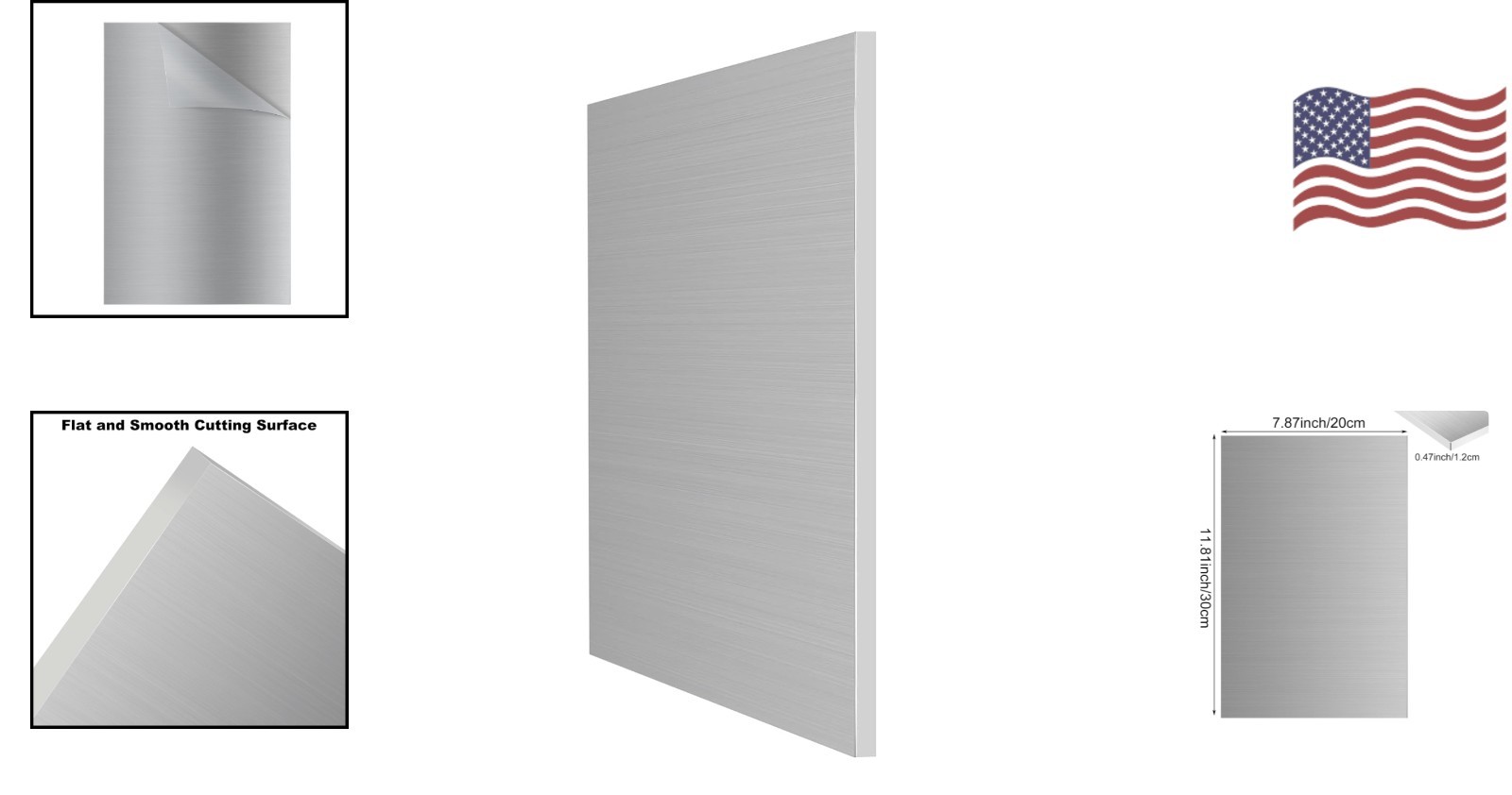 Durable 6061-T6 Aluminum Plate 8x12x1/2 Inch for Industrial & DIY Projects